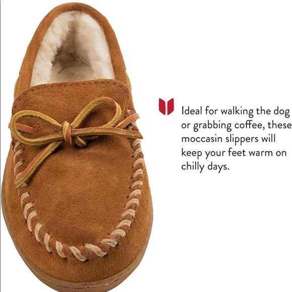 COPY - Minnetonka Men's Pile Lined Hardsole Slipper size 9 - Picture 3 of 10